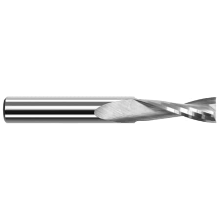 End Mill For Plastics - 2 Flute - Square, 0.0937 (3/32), Length Of Cut: 9/64